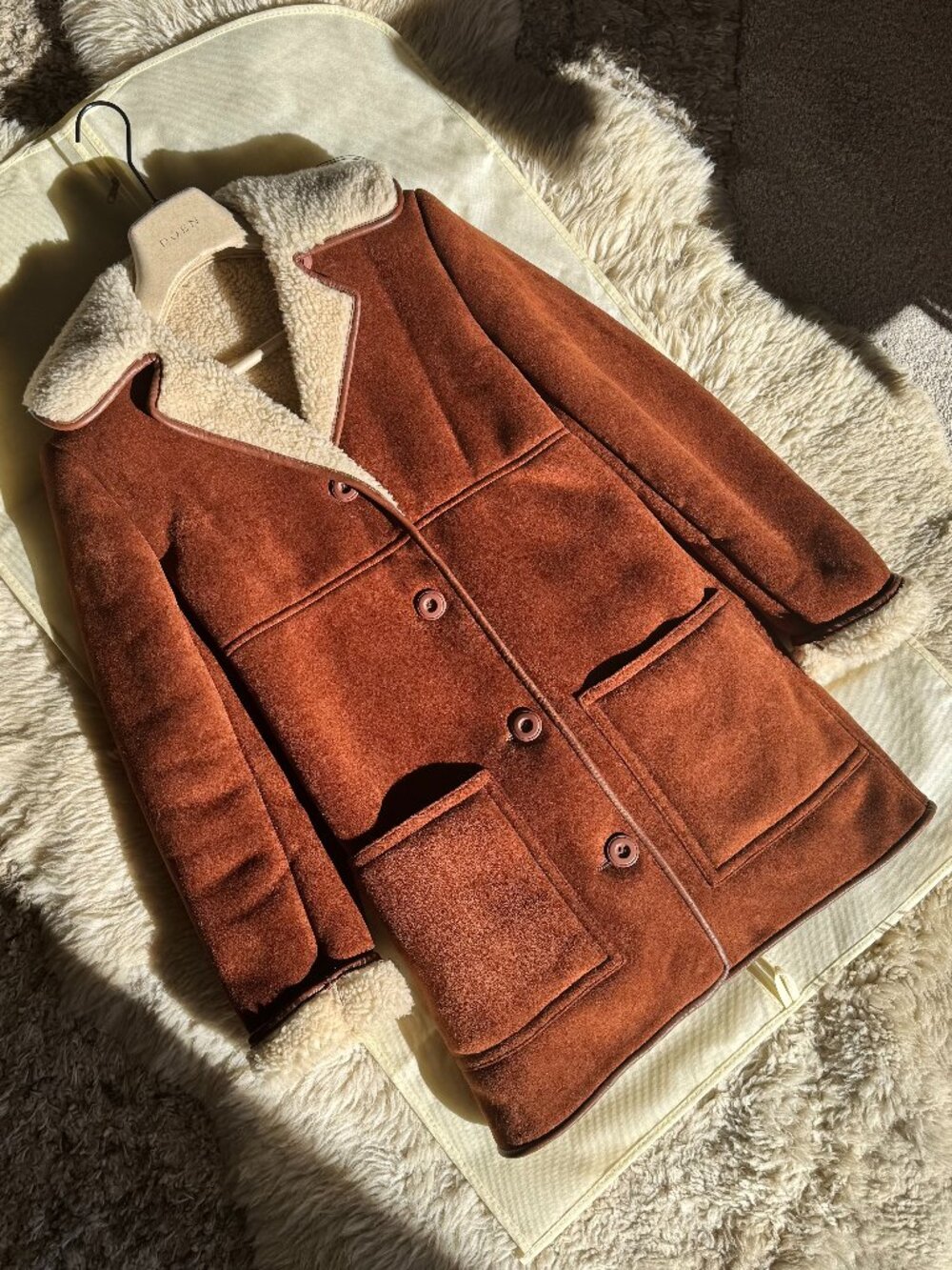 DÔEN Woodland Coat in Saddle - Size XS (Rare Archival / Celebrity Favorite)